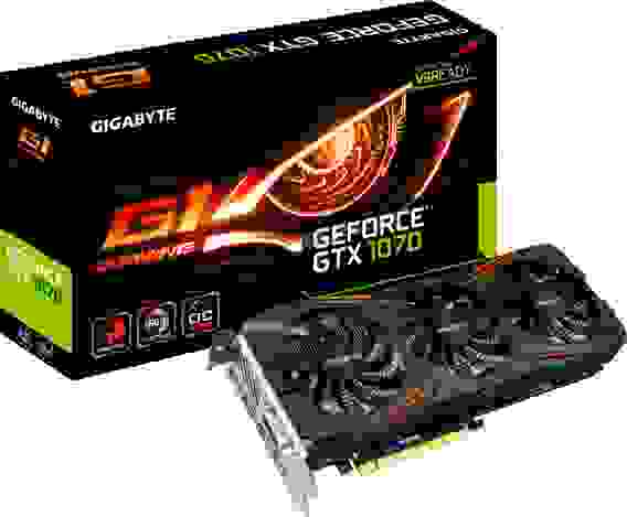 GIGABYTE GeForce GTX 1070 1620Mhz PCI-E 3.0 8192Mb 8008Mhz 256 bit DVI HDMI HDCP
