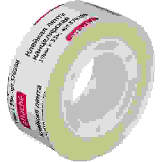 Клейкая лента канцелярская Attache прозрачная 19 мм х 33 м (пластиковая втулка)