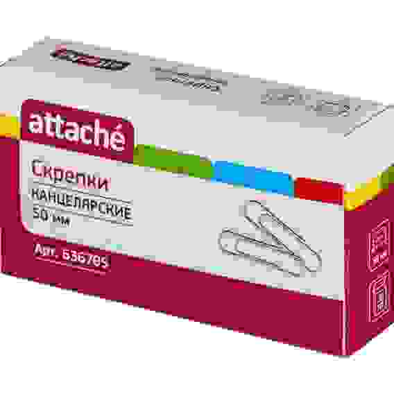 Скрепки Attache металлические золотистые 50 мм (50 штук в упаковке)