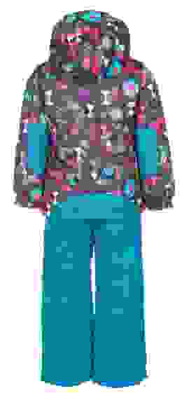 Комплект (куртка, брюки и шарф) DEUX PAR DEUX, мультицвет