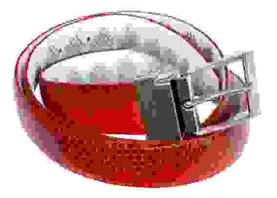 Ремень из кожи морской змеи "Икахека"