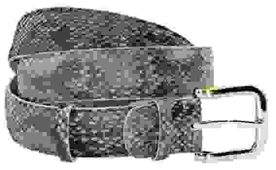 Разноцветные ремни из кожи питона